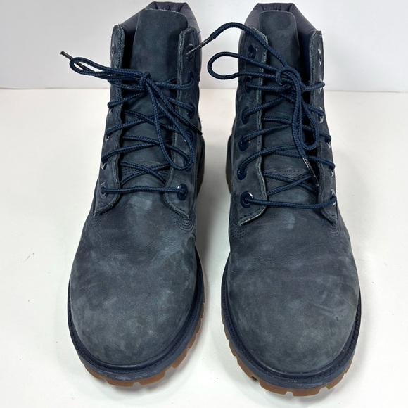 Timberland Mens Sz 5/Women 7 Blue Suede 6-Inch Premium Boots Rare Waterproof EUC main image 8